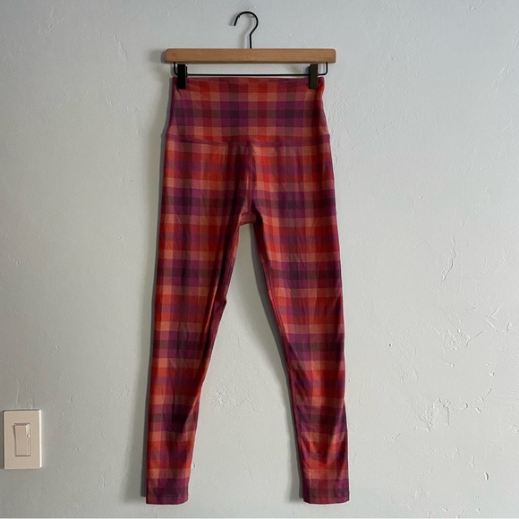 Beyond Yoga SoftMark High Waisted Midi Legging Chai Winter Check - Picture 3 of 11